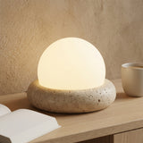 Lumen Mini Travertine Table Lamp
