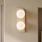 Lumen Neptune Travertine Wall Lamp