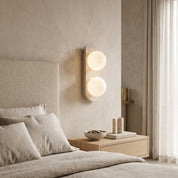 Lumen Neptune Travertine Wall Lamp