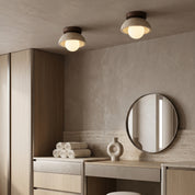Lumen Piedra Stone Ceiling Light