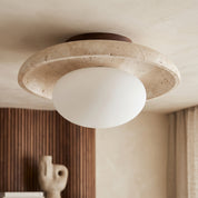 Lumen Mylie Travertine Ceiling Lamp