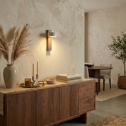 Lumen Tersus Travertine Wall Light