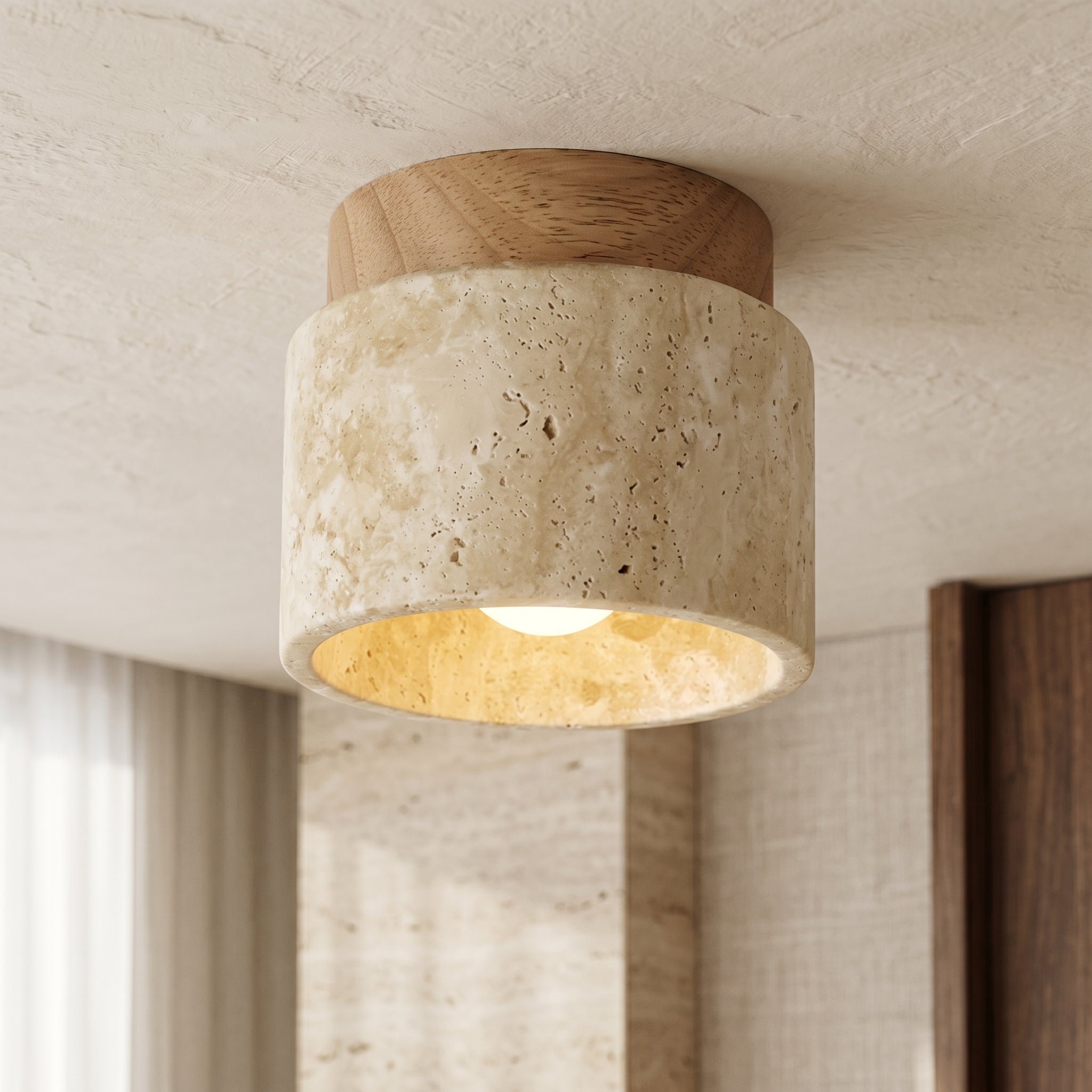 Lumen Sonoma Stone Ceiling Light