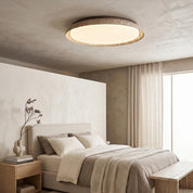 Lumen Round Travertine Ceiling Light