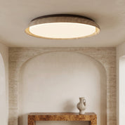 Lumen Round Travertine Ceiling Light