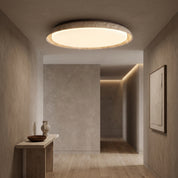 Lumen Round Travertine Ceiling Light