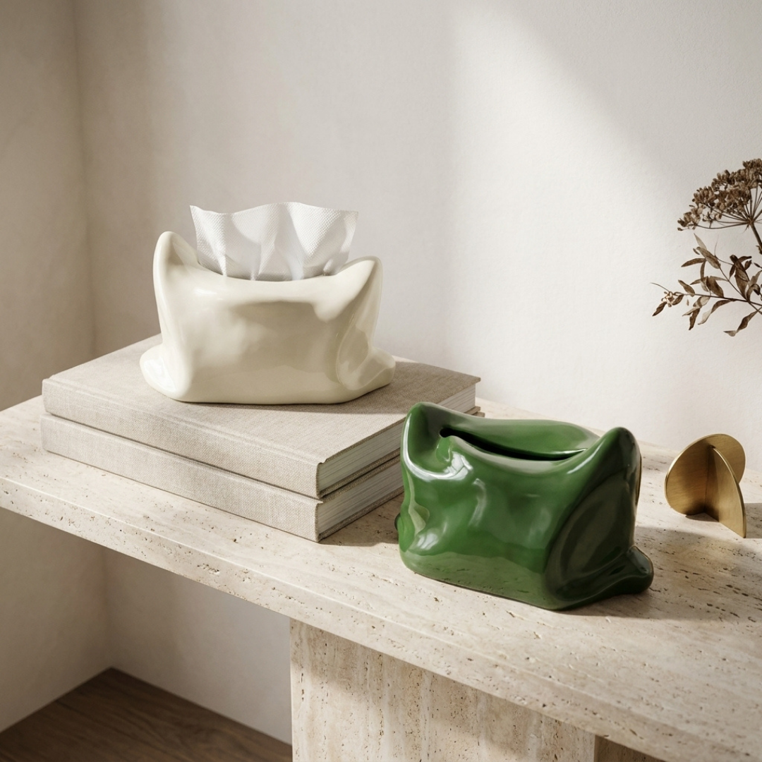Atelier Pillow Shaped Tissue Box