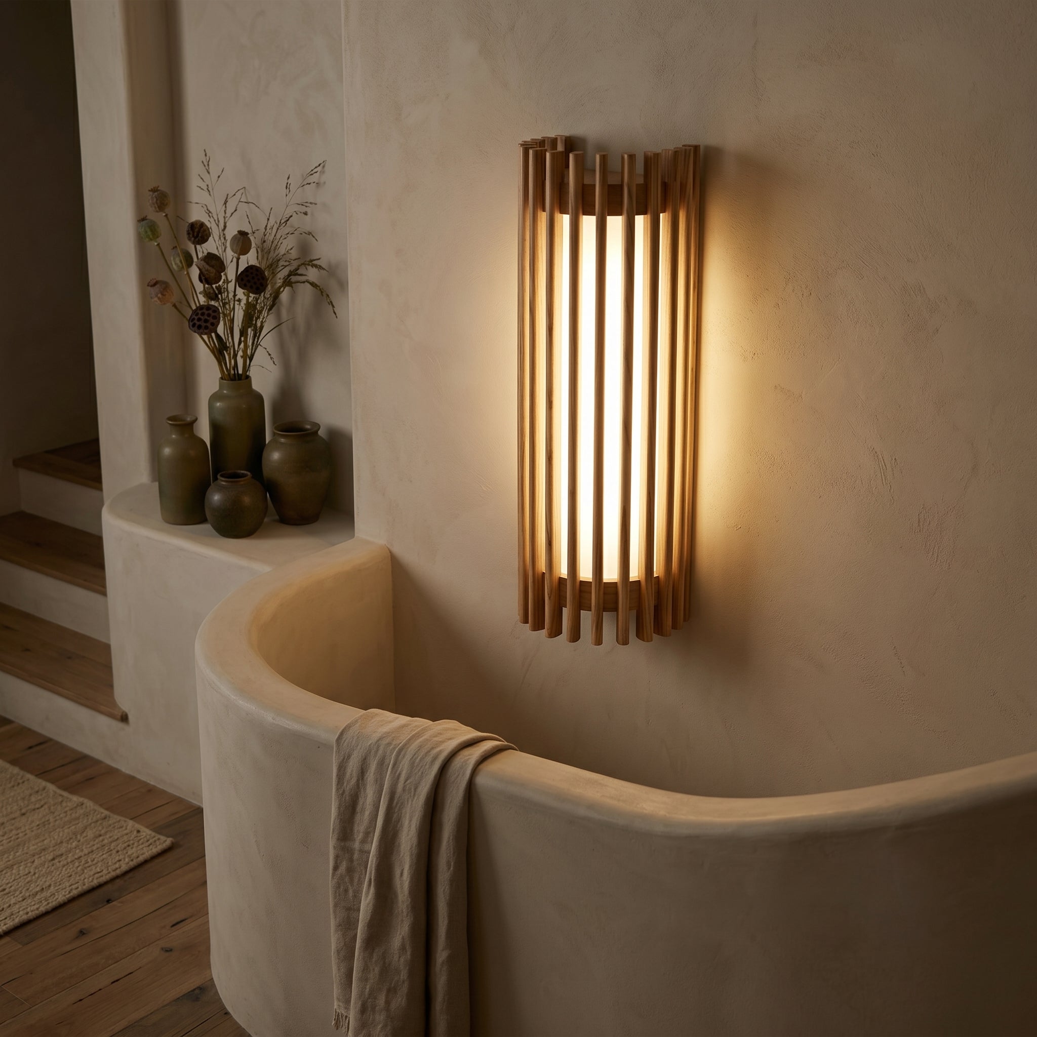 Lumen Regina Walnut Wall Lamp