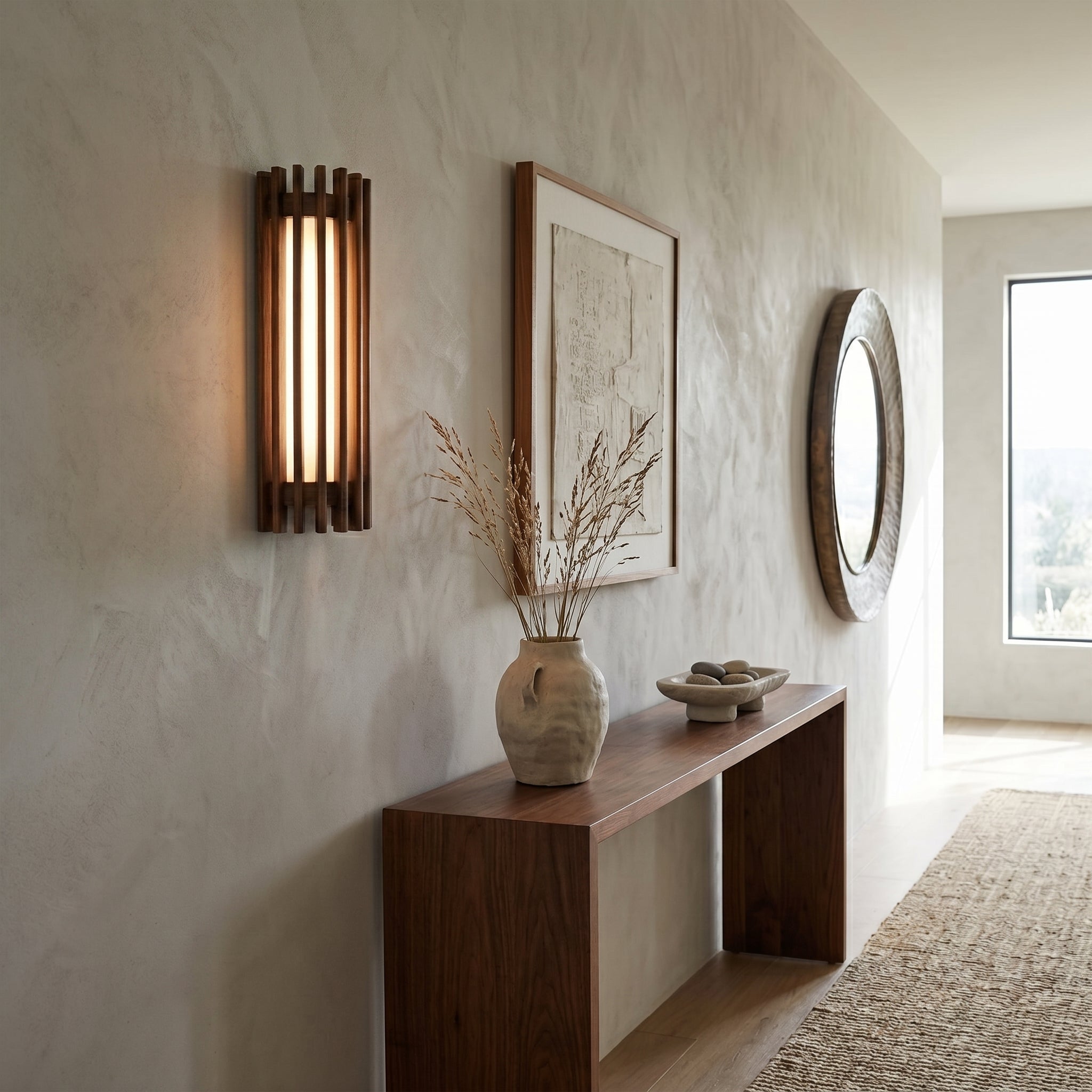 Lumen Regina Walnut Wall Lamp