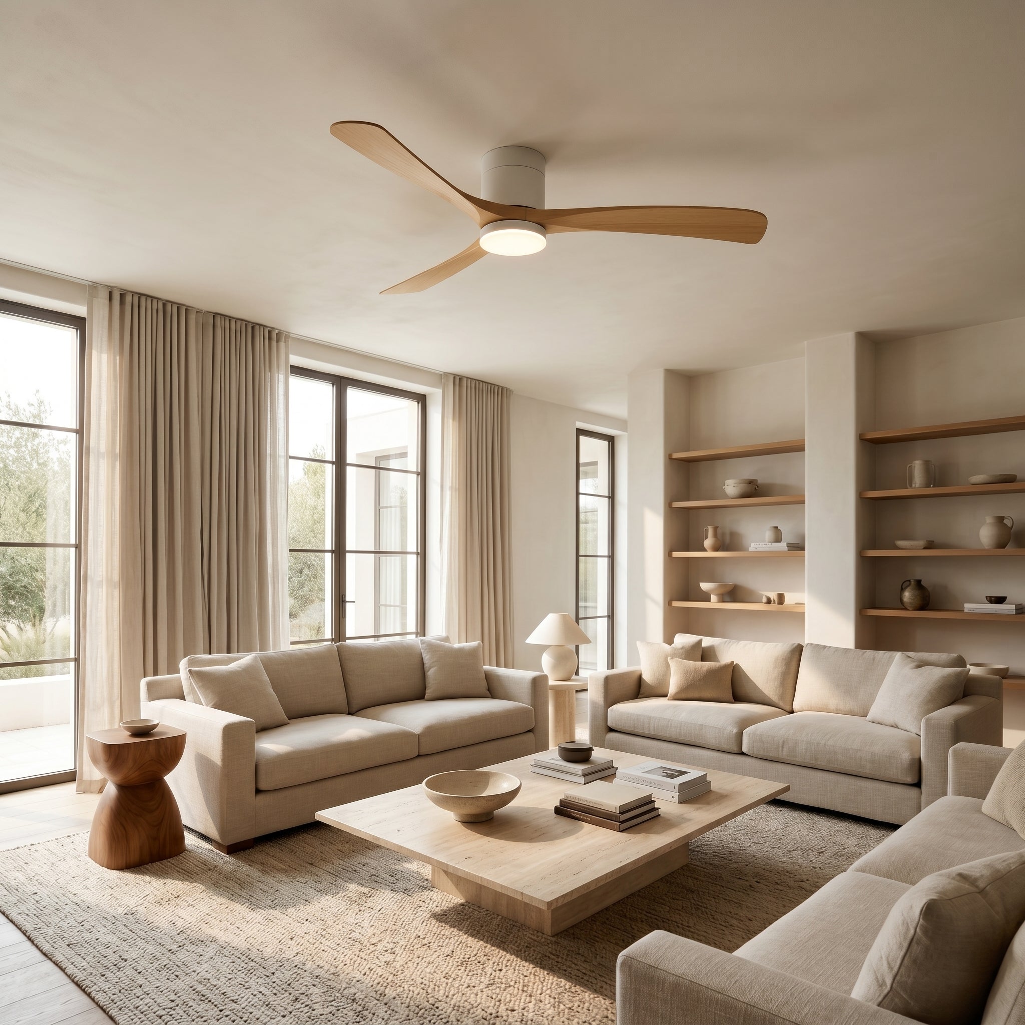 Lumen Contemporary Ceiling Fan Light