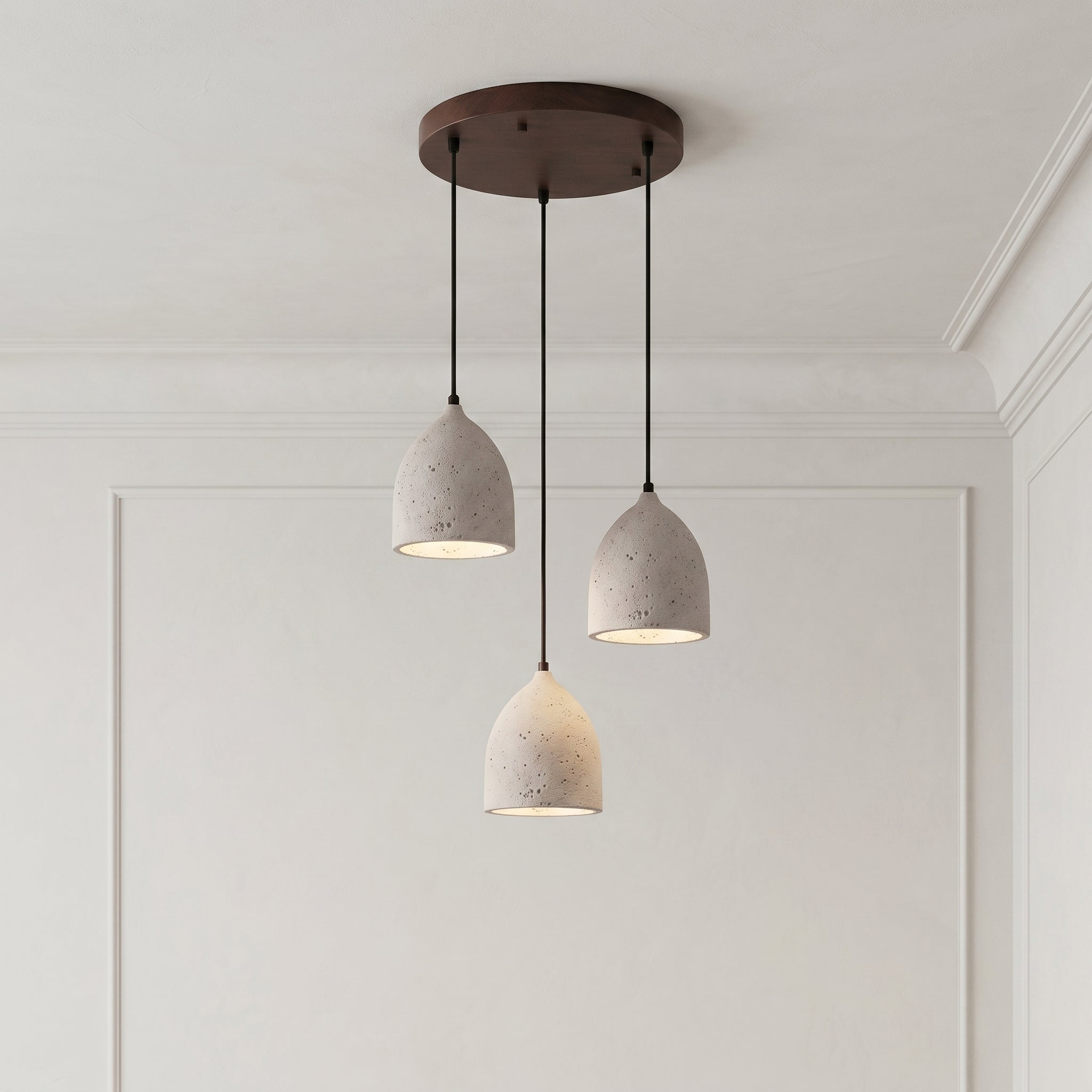 Lumen Volcanic Stone Pendant