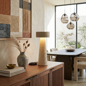 Lumen Kawa Travertine Table Lamp