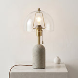 Lumen Avero Travertine Table Lamp