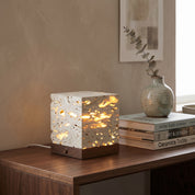 Lumen Velto Travertine Table Lamp