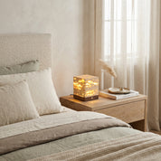Lumen Velto Travertine Table Lamp
