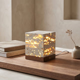 Lumen Velto Travertine Table Lamp