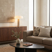 Lumen Kine Travertine Table Lamp