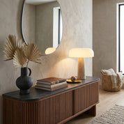 Lumen Kine Travertine Table Lamp