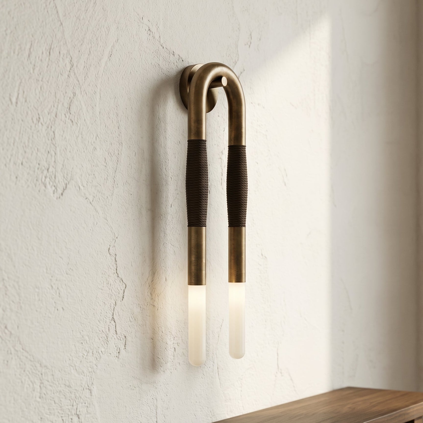 Lumen Horsehair Artistic Wall Sconce