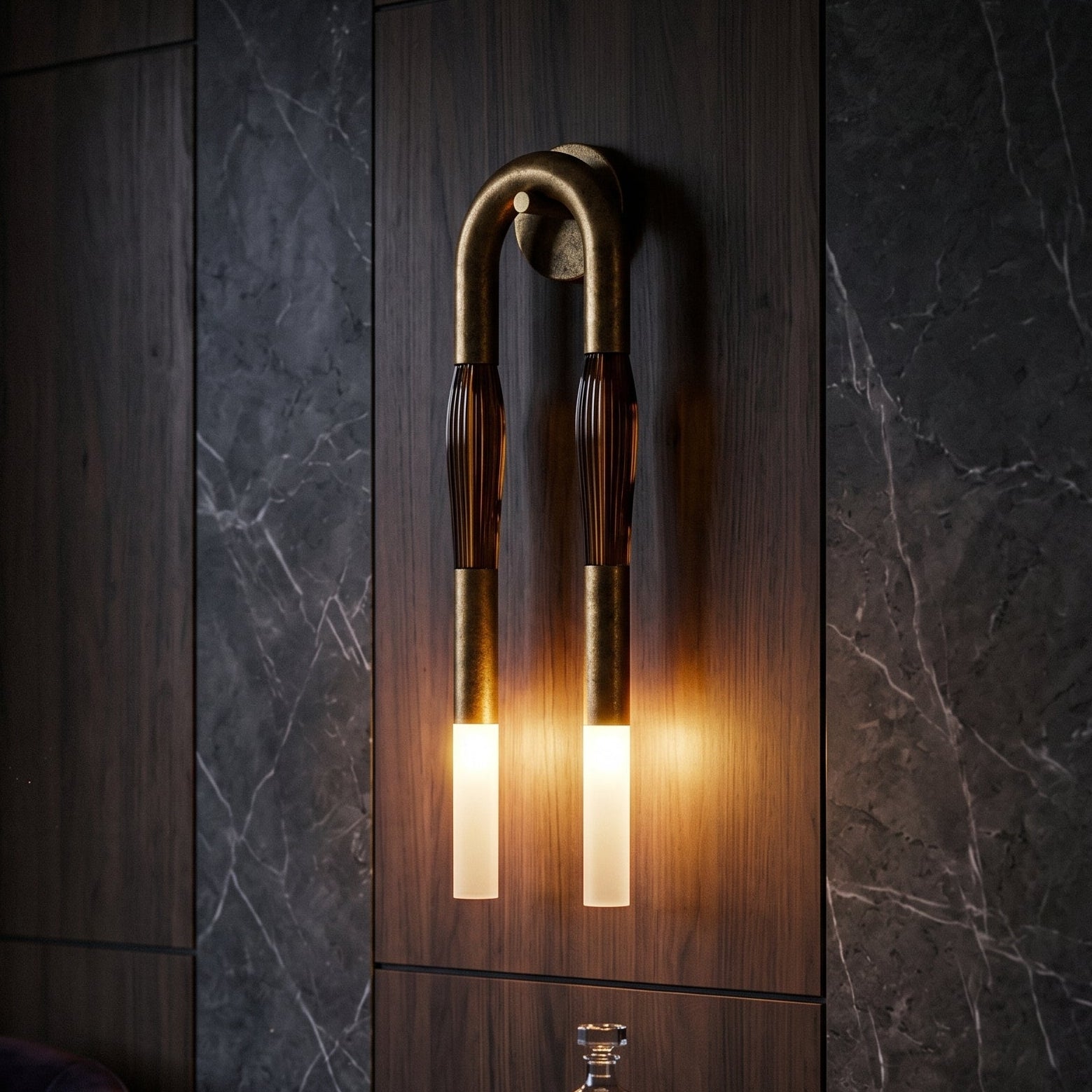 Lumen Horsehair Artistic Wall Sconce