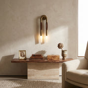 Lumen Horsehair Artistic Wall Sconce