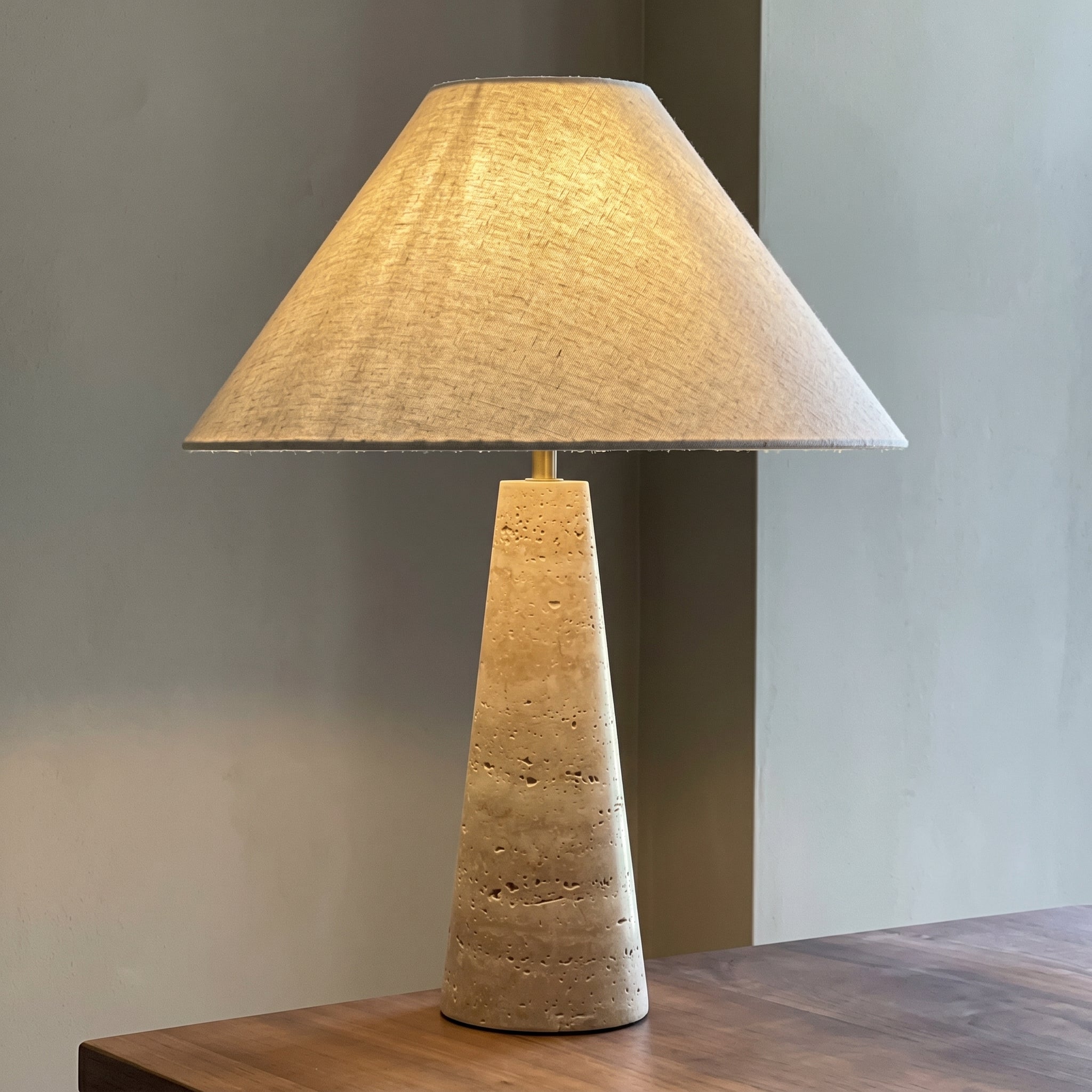 Lumen Lulu Travertine Table Lamp