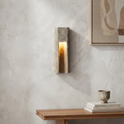 Lumen Zoey Travertine Wall Sconce