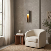 Lumen Zoey Travertine Wall Sconce
