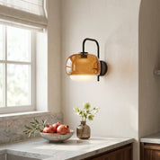Lumen Tove Glass Shade Wall Sconce