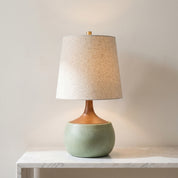 Lumen Thalyn Linen Cement Table Lamp