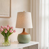 Lumen Thalyn Linen Cement Table Lamp