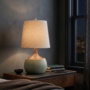 Lumen Thalyn Linen Cement Table Lamp