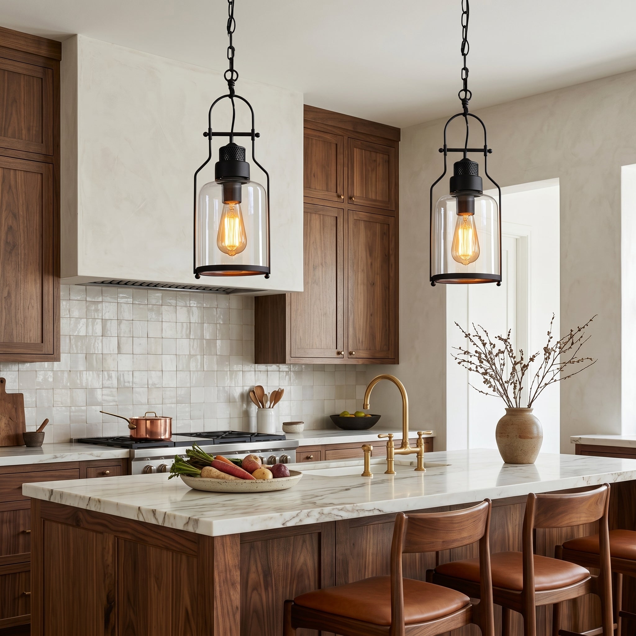 Lumen Morris Metal Glass Pendant