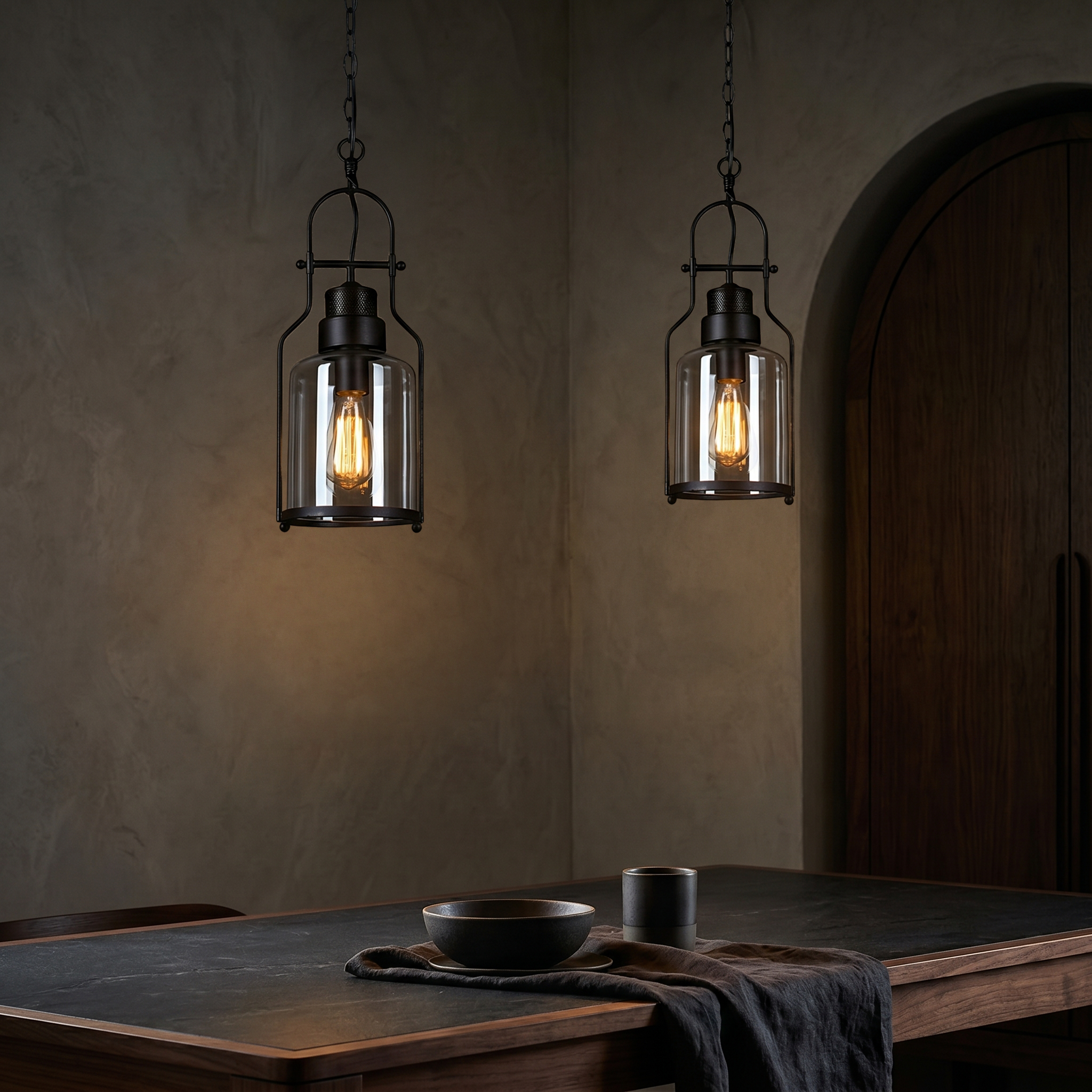 Lumen Morris Metal Glass Pendant