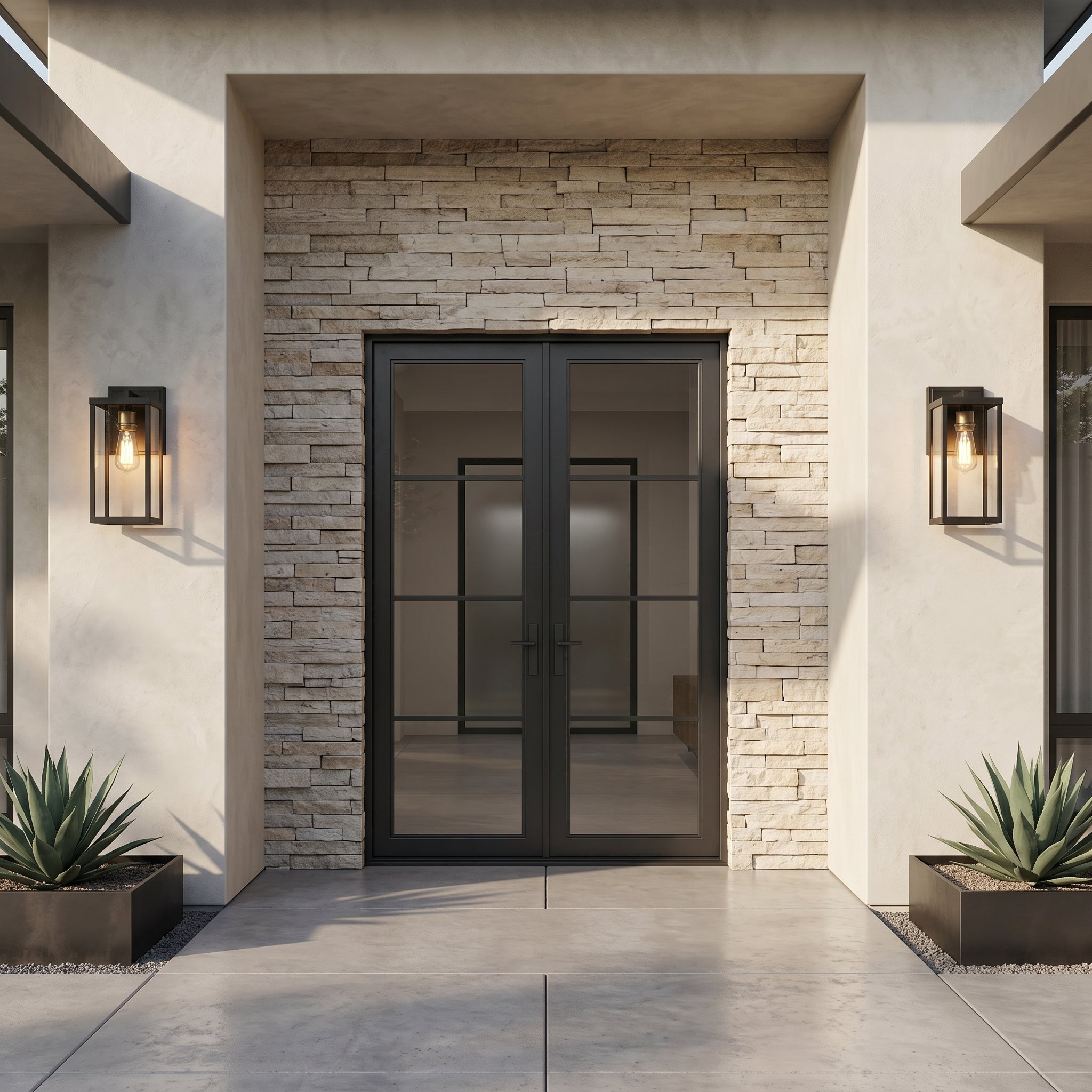 Lumen Radenko Glass Outdoor Sconce
