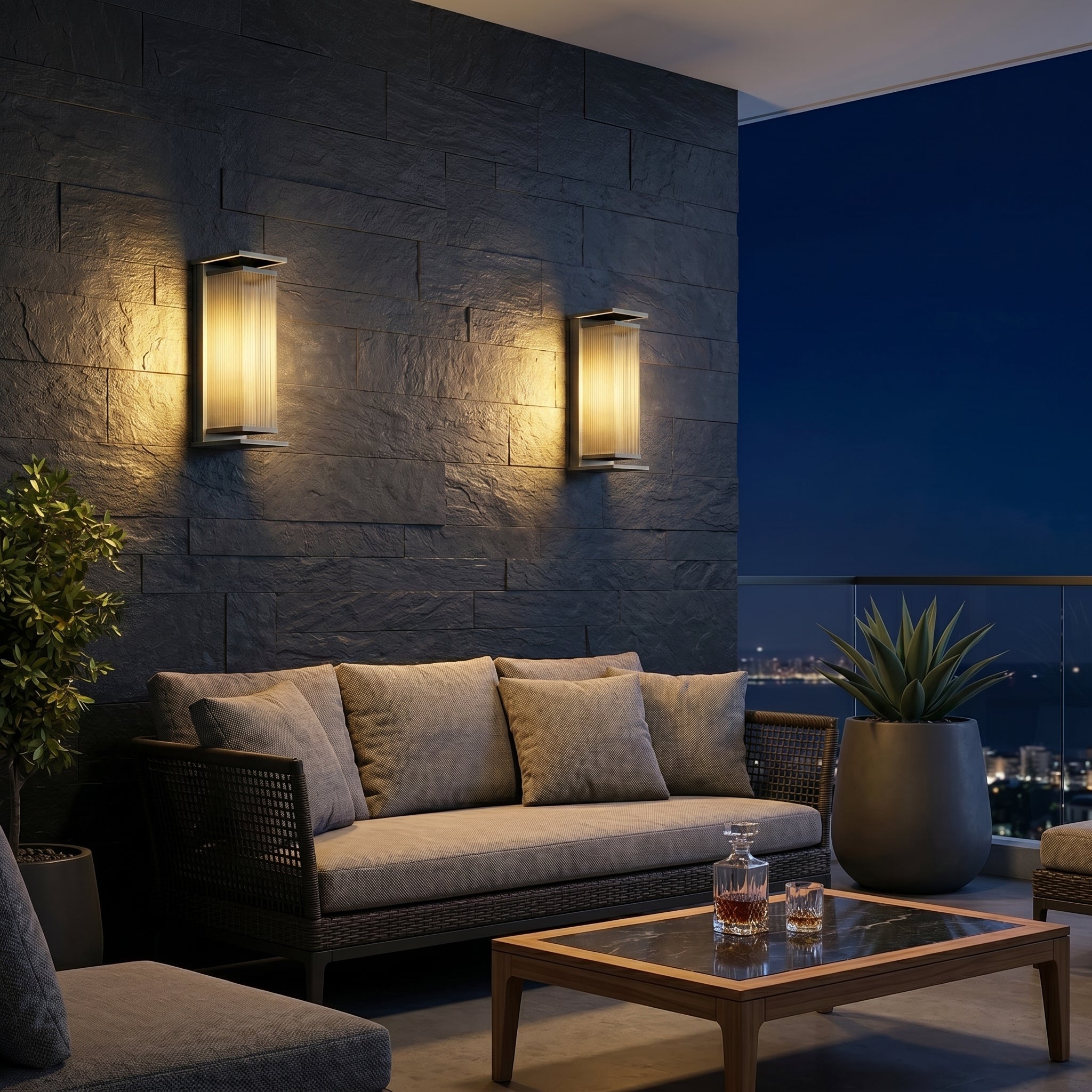 Lumen Solar Box Wall Lamp