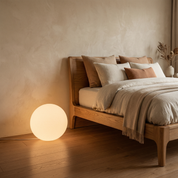 Lumen Resin Globe Floor Lamp