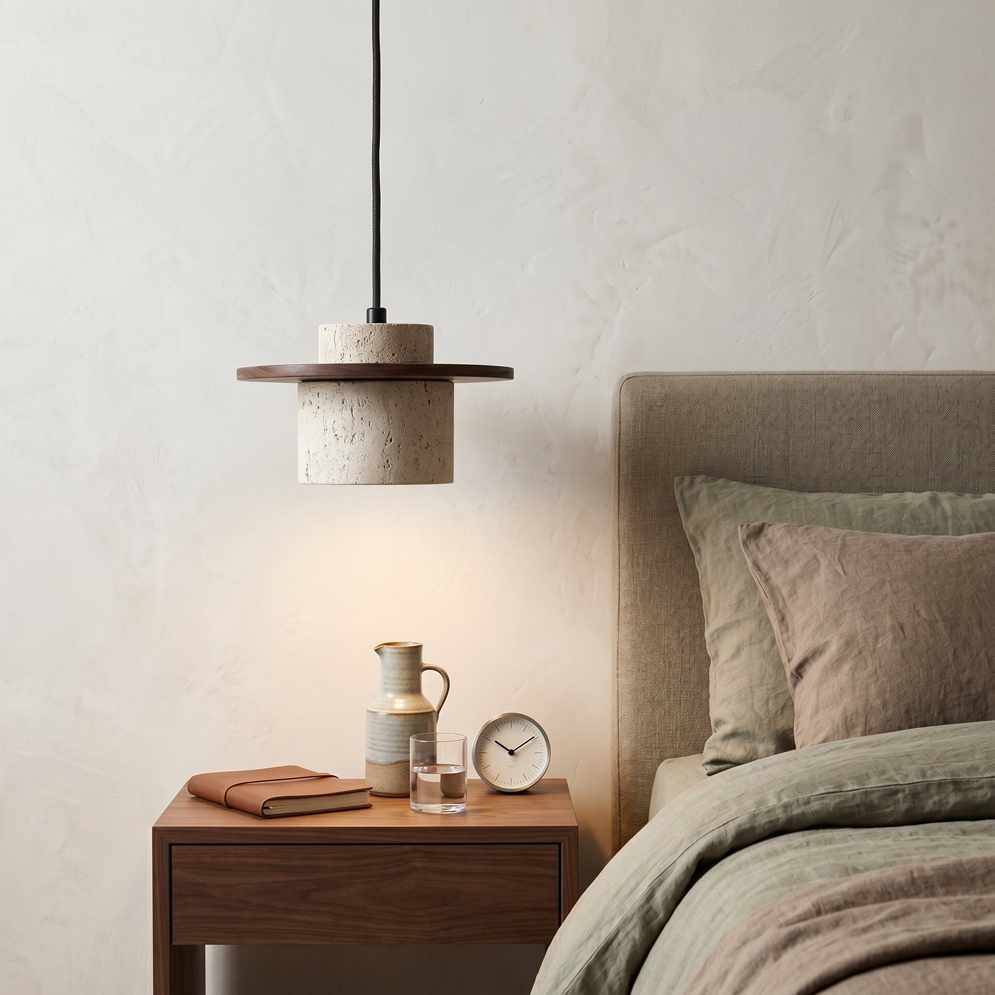 Lumen Coren Travertine Stone Pendant