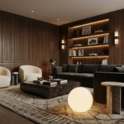 Lumen Resin Globe Floor Lamp