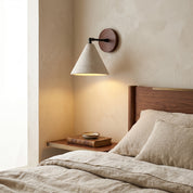 Lumen Travertine Cone Wall Light