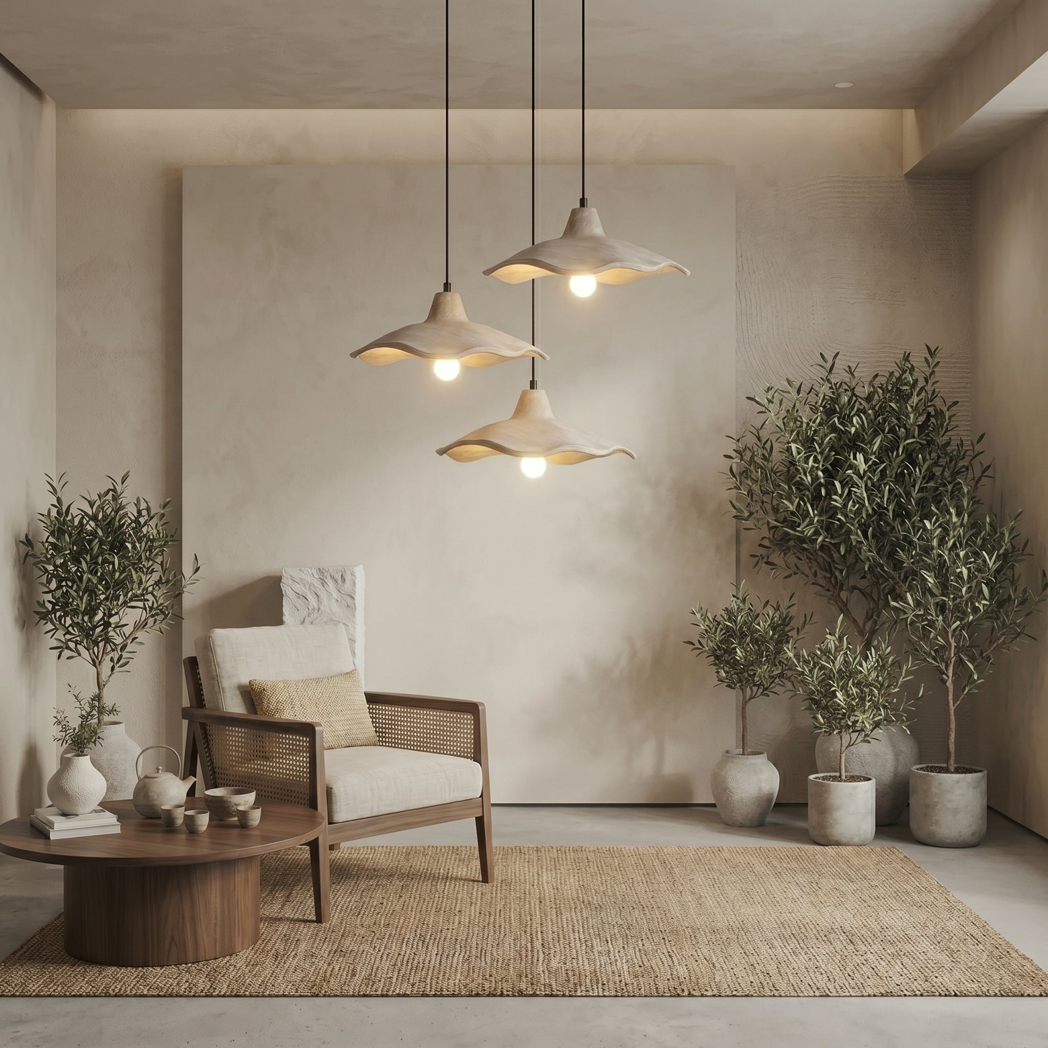 Lumen Wabi Sabi Cement Pendant