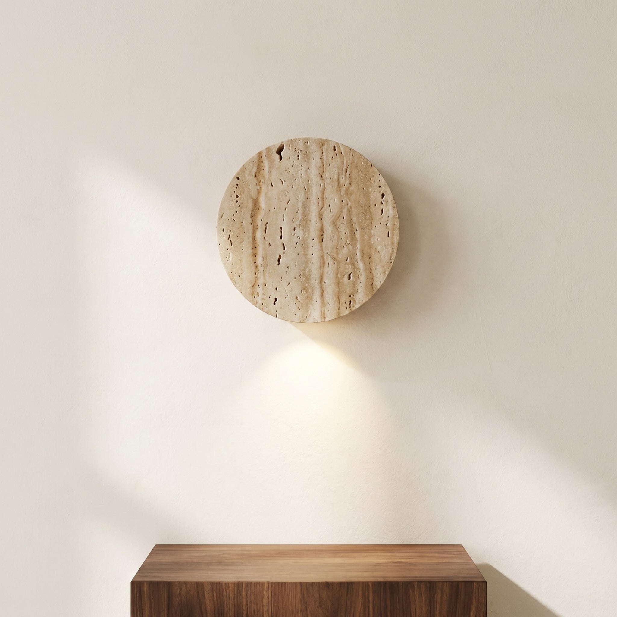 Lumen Travertine Stone Wall Sconce