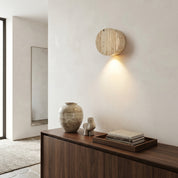 Lumen Travertine Stone Wall Sconce