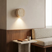 Lumen Travertine Stone Wall Sconce