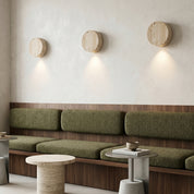 Lumen Travertine Stone Wall Sconce
