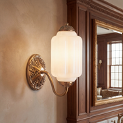 Lumen Eloise Milk Glass Wall Sconce