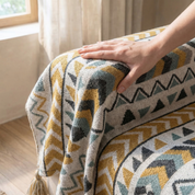 Drapée Tribal Pattern Sofa Throw