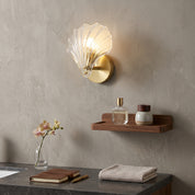Lumen Brass Seashell Wall Light