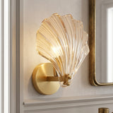 Lumen Brass Seashell Wall Light