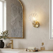 Lumen Brass Seashell Wall Light